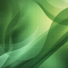 Abstract flowing green organic shapes with subtle digital grid overlay creating a modern and naturalistic background design