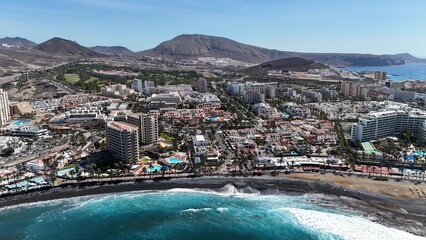 survol de Los Gigantes à Tenerife, archipel des Canaries