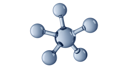 Stunning 3D molecular structure symbolizing science, research, and innovation in a professional context
