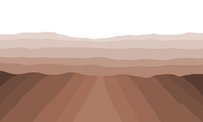 Layered soil and rock subsurface. Sedimentary rock strata	
