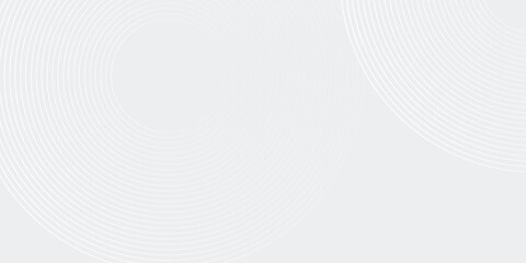 Abstract white glowing geometric lines on gray background. Futuristic