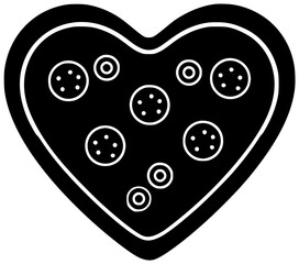 shape illustration symbol silhouette love logo icon icon heart outline set romantic romance valentine red day collection cute cartoon shape with vector graphic background