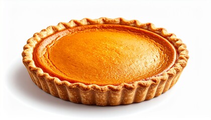 pumpkin pie with a golden, flaky crust and smooth spiced filling — a cozy autumn classic in every bite.