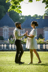 Photography of a lovely young couple expected a baby