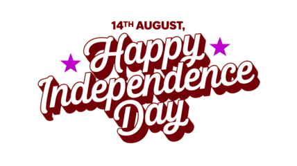 Celebrate 14th August with a vibrant Happy Independence Day message and festive stars
