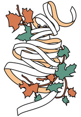 ハロウィンキャラクターイラスト_透明人間