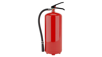 Fototapeta premium Vibrant red fire extinguisher ready for emergencies, safety and fire protection concept