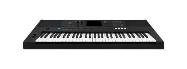 Electronic keyboards include synthesizers, digital pianos, stage pianos, electronic organs and digital audio workstations isolated
