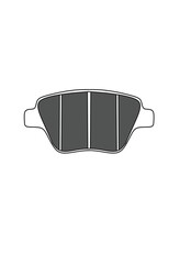 Brake pad. Brake pad icon. Single brake pad used in automotive braking