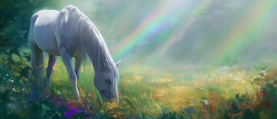 white_horse_grazing_in_a_tranquil_meadow_rainbow_light