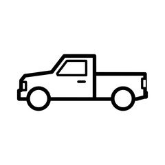 Modern Pickup Truck Vehicle Illustration