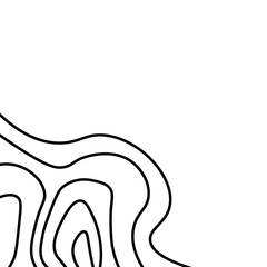 Topographic Line Corner