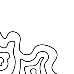 Topographic Line Corner