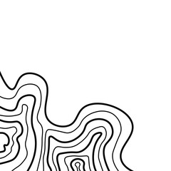 Topographic Line Corner