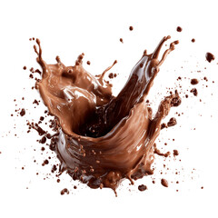 Fototapeta premium Chocolate Splash on a white background