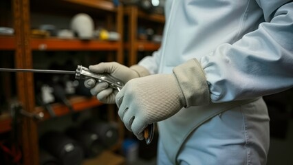 Hand maintenance fencing equipment screen