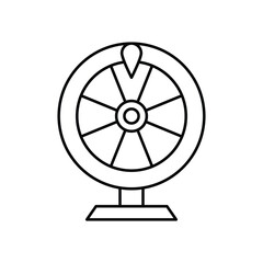 Obraz premium Roulette Vector icon which can easily modify or edit