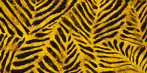 bengal tiger skin texture, vacation holiday adventure banner, tropical forest wood wallpaper,  camping safari zoo background, 3D paint