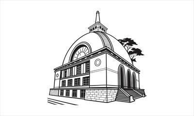 Obraz premium Circular Dome Temple