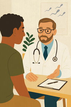 Doctor consulting patient during medical appointment indoors