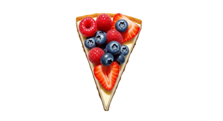 Minimal Studio Shot of Cheesecake with Berries