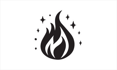 Bold Flame Icon