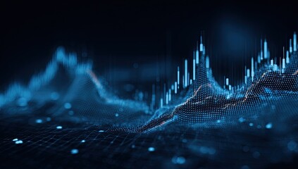 Abstract data visualization.  Dynamic graph