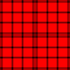 Classic red plaid pattern with dark stripes. Versatile background for festive designs, fashion, textile projects, or heritage themes. Ideal for Christmas, fall, or cozy concepts.