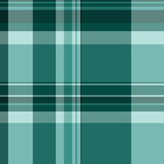 Drawing pattern background texture, 60s vector textile check. Cowboy plaid seamless fabric tartan in teal and dark colors.