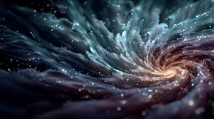 Hypnotic spiral flow with glowing energy lines high resolution picture