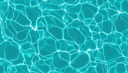 Seamless Teal Water Texture Pattern