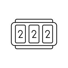 Slot Game Vector icon which can easily modify or edit