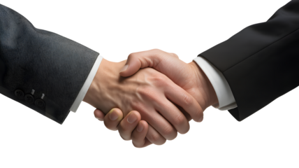 Powerful handshake symbolizes partnership, trust, and successful business collaboration