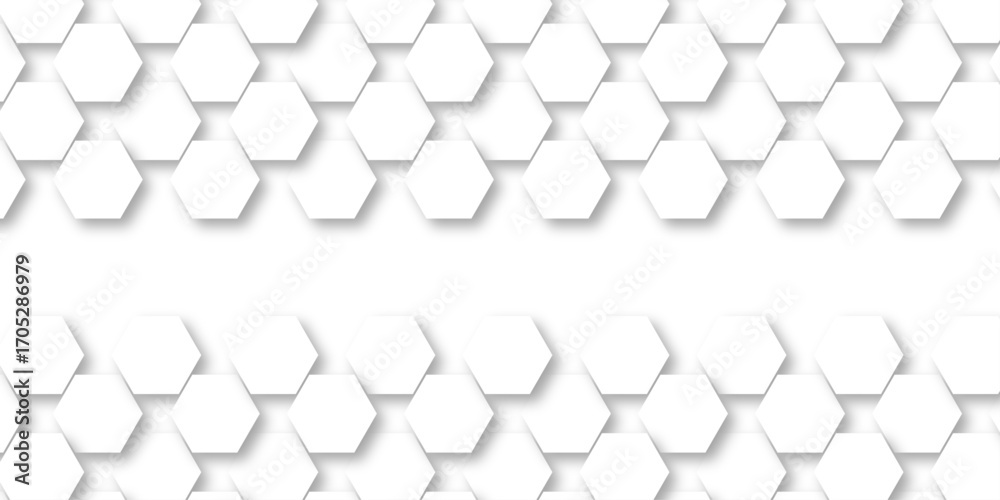 Wall mural abstract honeycomb hexagon vector background .geometric texture design with modern grid, digital tec