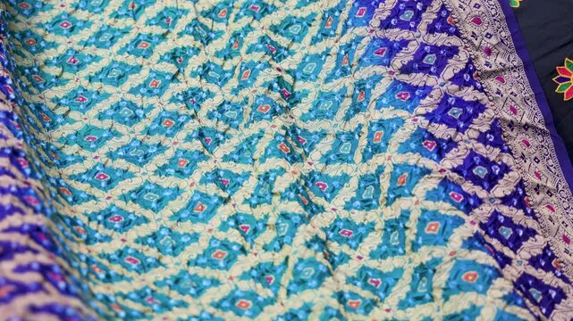elegant saree display showcasing amazing texture and design
