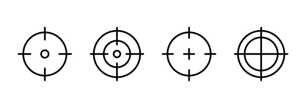 Target icon vector. goal icon vector. target marketing sign and symbol