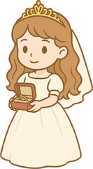 결혼식,소녀,금색,화이트,행복한,웨딩드레서,웨딩드레스,약혼,반지,약속,언약,웨딩,신부,신랑