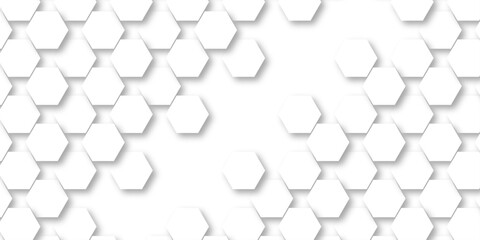 Abstract honeycomb hexagon vector background .Geometric texture design with modern grid, digital tech mesh, seamless tile pattern and futuristic 3D hexagonal structure illustration .