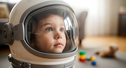 Little Astronaut A Childs Dream of Space Exploration at Home.