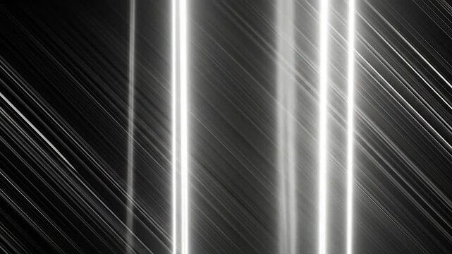 Diagonal lines with luminous stripes on a gradient gray backdrop create an abstract design