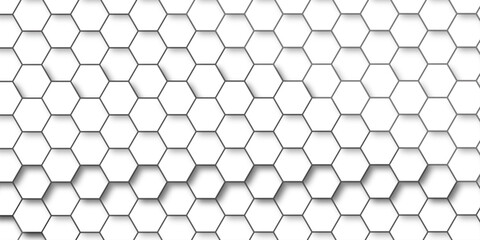 Abstract honeycomb hexagon vector background .Geometric texture design with modern grid, digital tech mesh, seamless tile pattern and futuristic 3D hexagonal structure illustration .