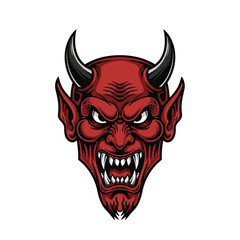 Menacing Devil Vector Illustration A Symbol of Mischief and Intrigue