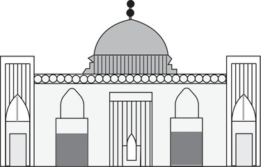 Islamic Mosque Vector Illustration