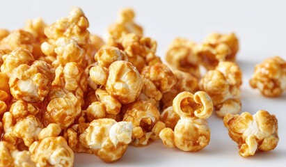 Caramel popcorn close-up