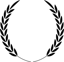 laurel wreath vector icon,