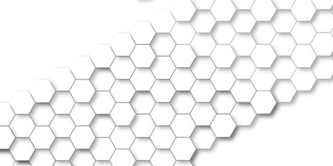 Abstract honeycomb hexagon vector background .Geometric texture design with modern grid, digital tech mesh, seamless tile pattern and futuristic 3D hexagonal structure illustration .