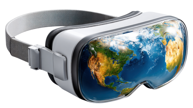 earth globe on a black background