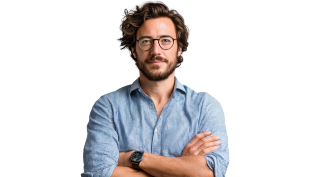 portrait of a handsome young man