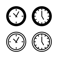 Clock icon vector illustration. Time sign and symbol. watch icon