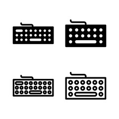 Keyboard icon vector illustration. keyboard sign and symbol